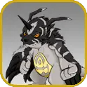 MetalGarurumon (Black) evolves into BlackGabumon