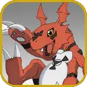 Veedramon (Black) evolves into Guilmon