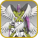 ShineGreymon evolves into HolyAngemon