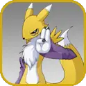 Gummymon evolves into Renamon