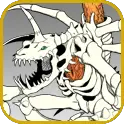 Greymon (Xros) evolves into SkullGreymon