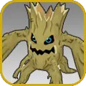 Wormmon evolves into Woodmon